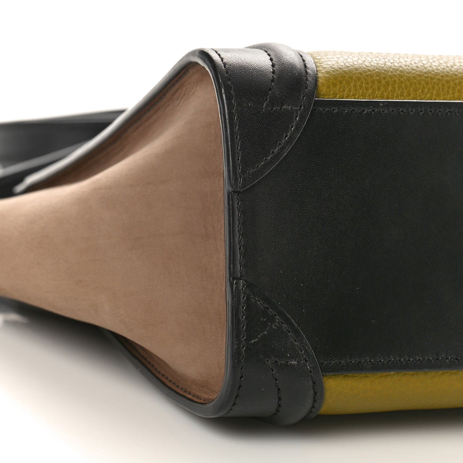 Celine Baby Grained Calfskin Nubuck Nano Tri-Color Luggage Olive 8 of 12
