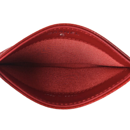 Chanel Caviar Quilted Card Holder Red 5 of 11