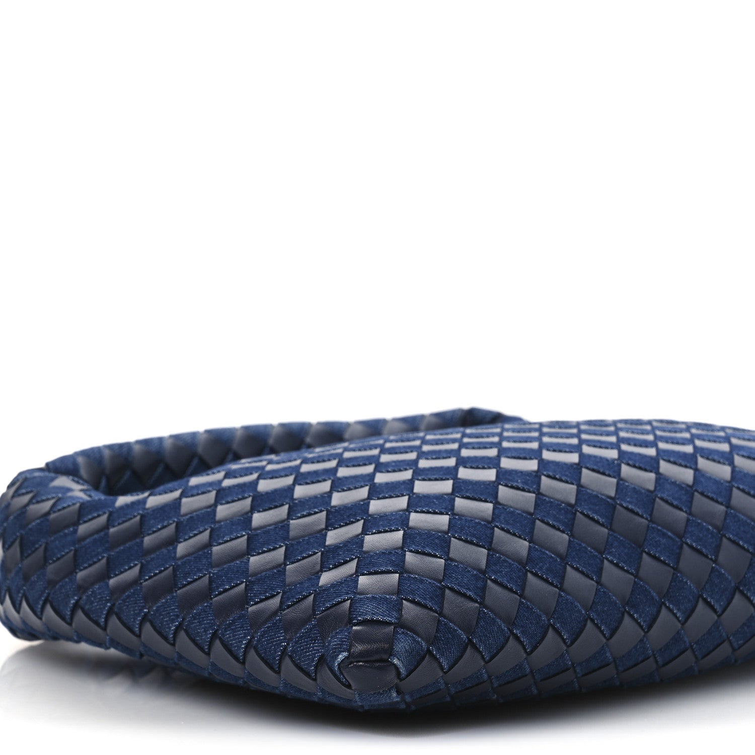 Bottega Veneta Denim Calfskin Intrecciato Small Hop Abyss Indigo 8 of 9