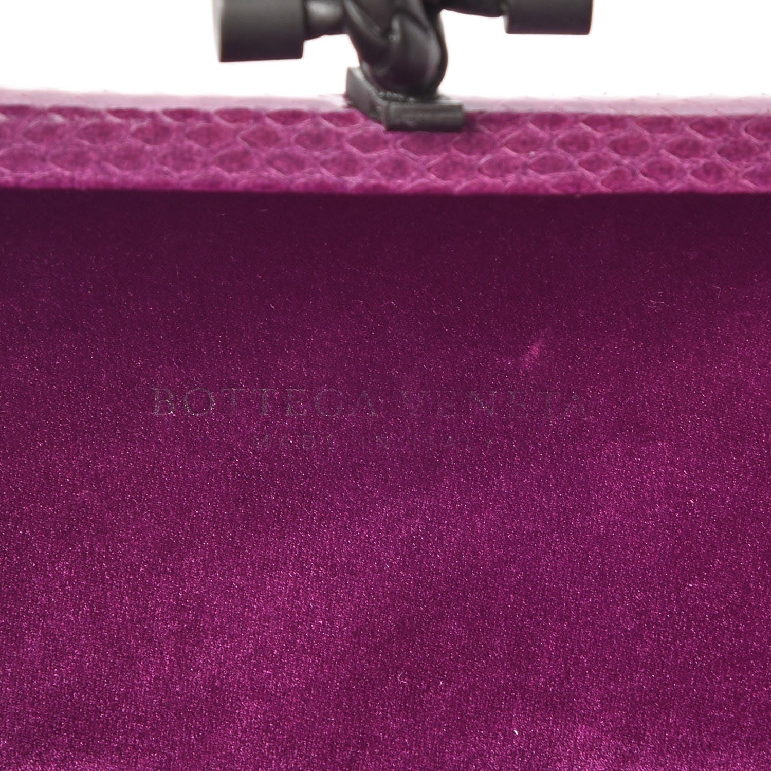 Bottega Veneta Satin Intreccio Impero Ayers Knot Clutch Orchid 8 of 8