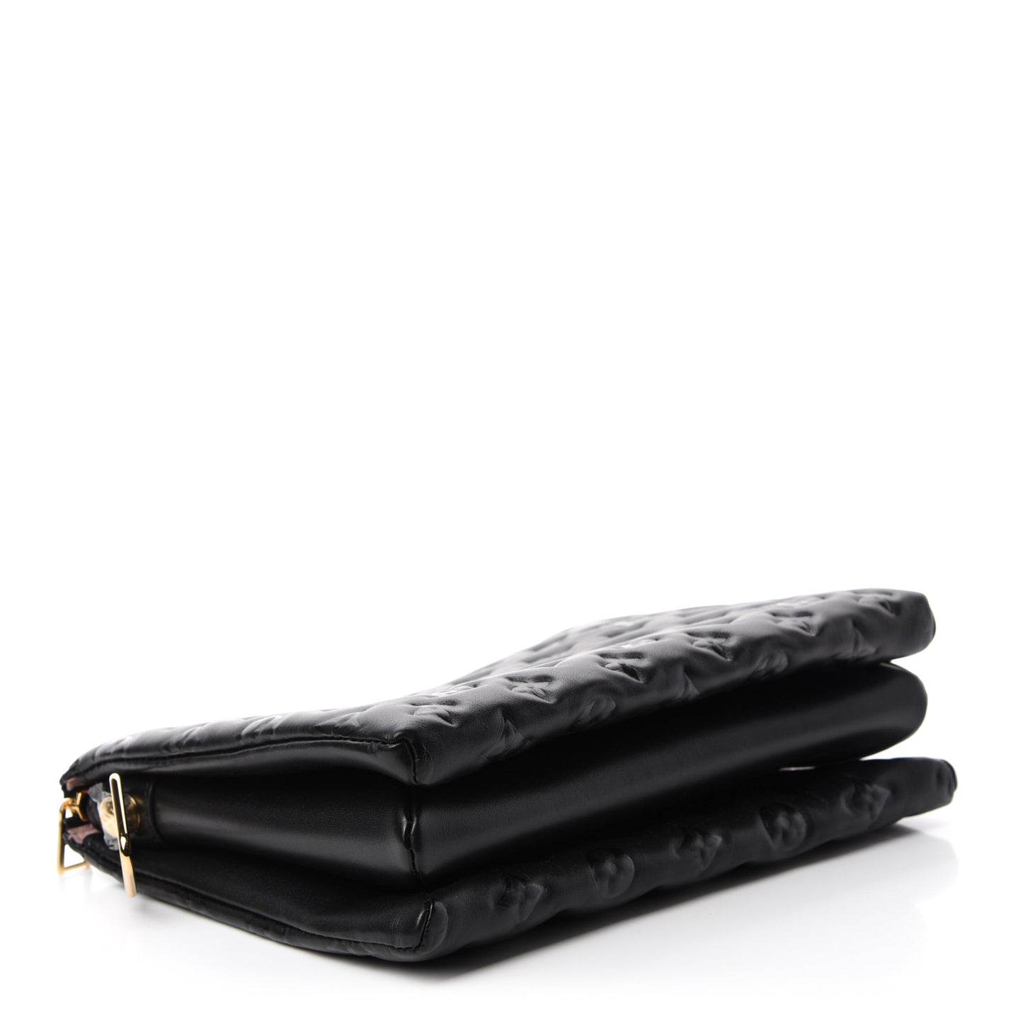 Lambskin Embossed Monogram Coussin PM Black