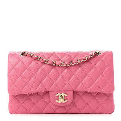 Chanel Caviar Quilted Medium Double Flap Pink 1 of 10