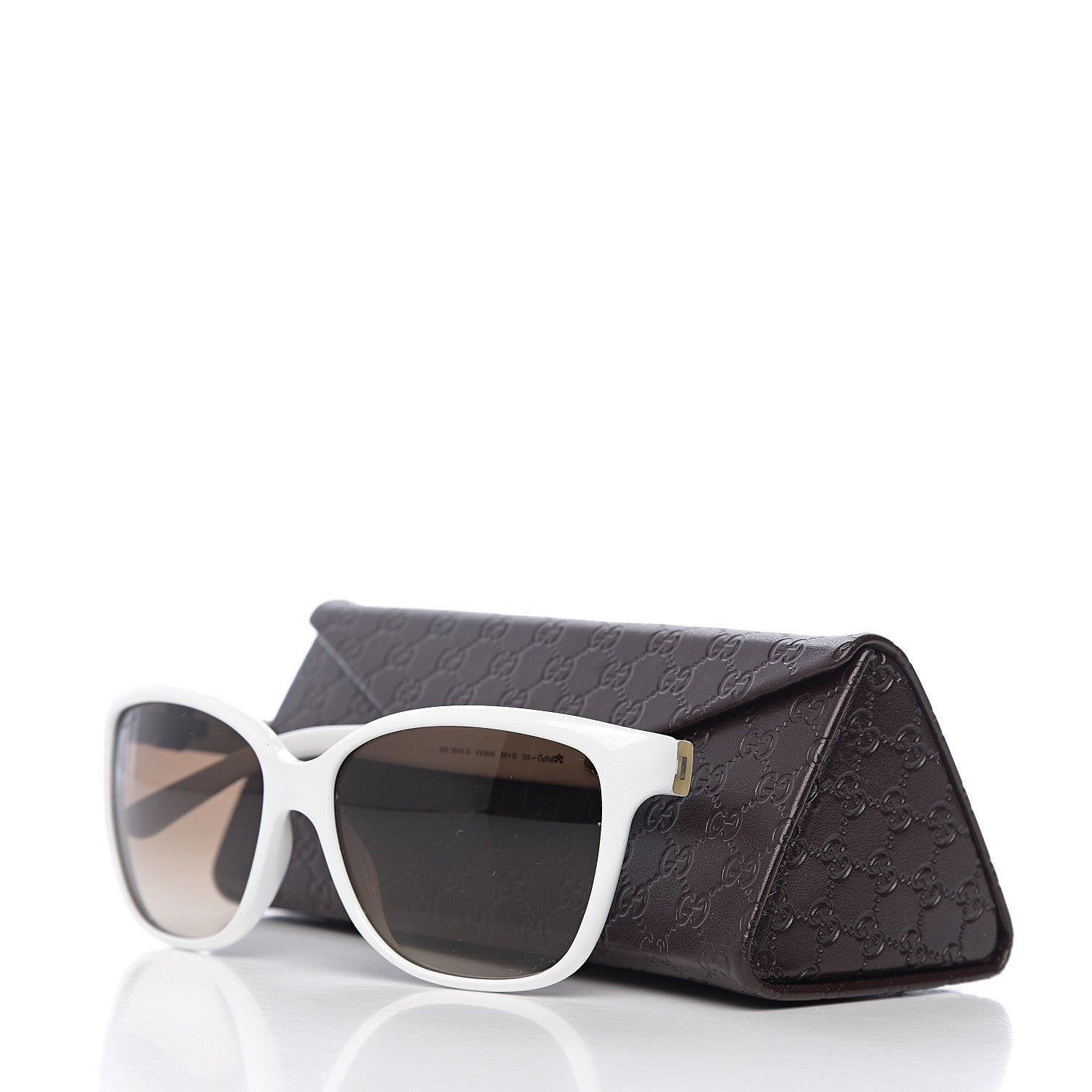 Gucci Round Frame Web Sunglasses GG3645S White 8 of 8