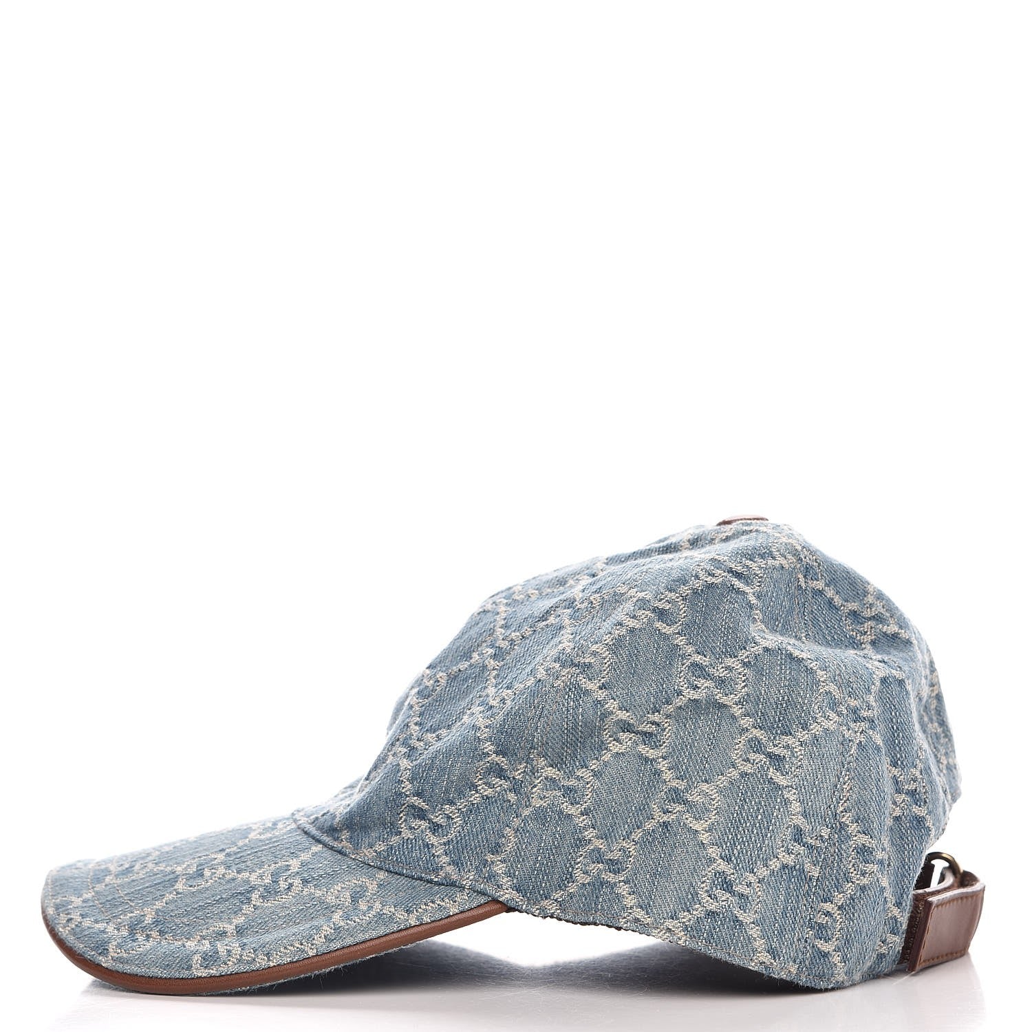 Gucci Denim GG Monogram Baseball Hat S Blue 6 of 10