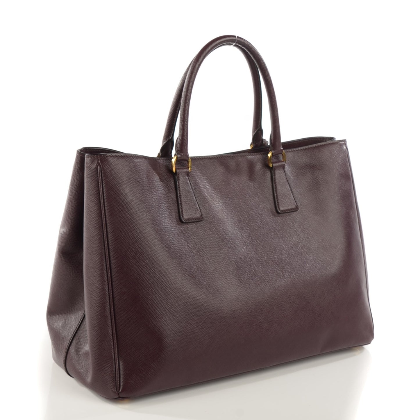 Saffiano Lux Large Tote Bordeaux