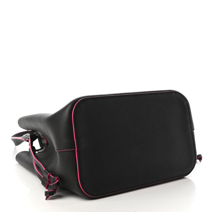 Louis Vuitton Calfskin Lockme Bucket Black 4 of 9