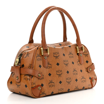 MCM Visetos Satchel Cognac 2 of 10