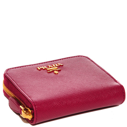 Prada Saffiano Metal Coin Purse Ametista 4 of 11