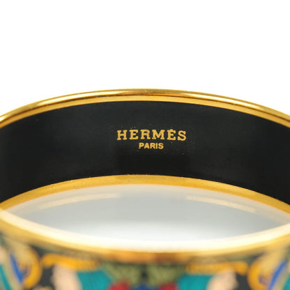 Hermes Enamel Printed Wide Astres Et Soleils Bracelet 65 3 of 5