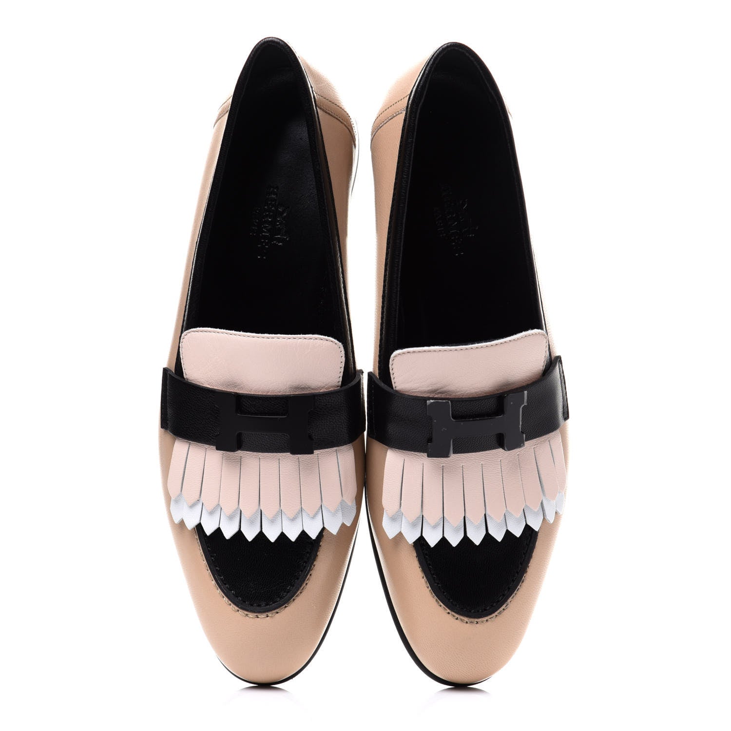 Hermes Goatskin Womens Royal Loafers 36.5 Multicolor 9 of 10