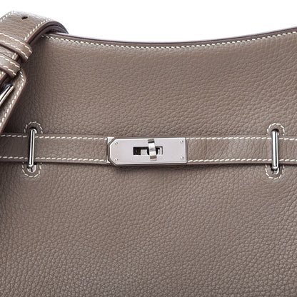 Hermes Taurillon Clemence Jypsiere 28 Etoupe 9 of 10