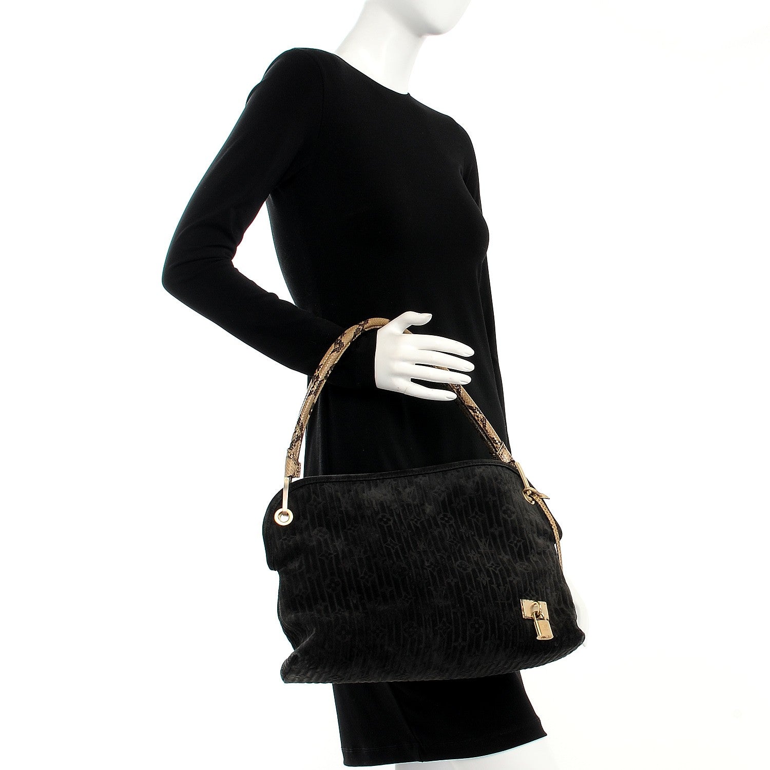 Louis Vuitton Monogram Suede Embossed Wish Kohl 2 of 11