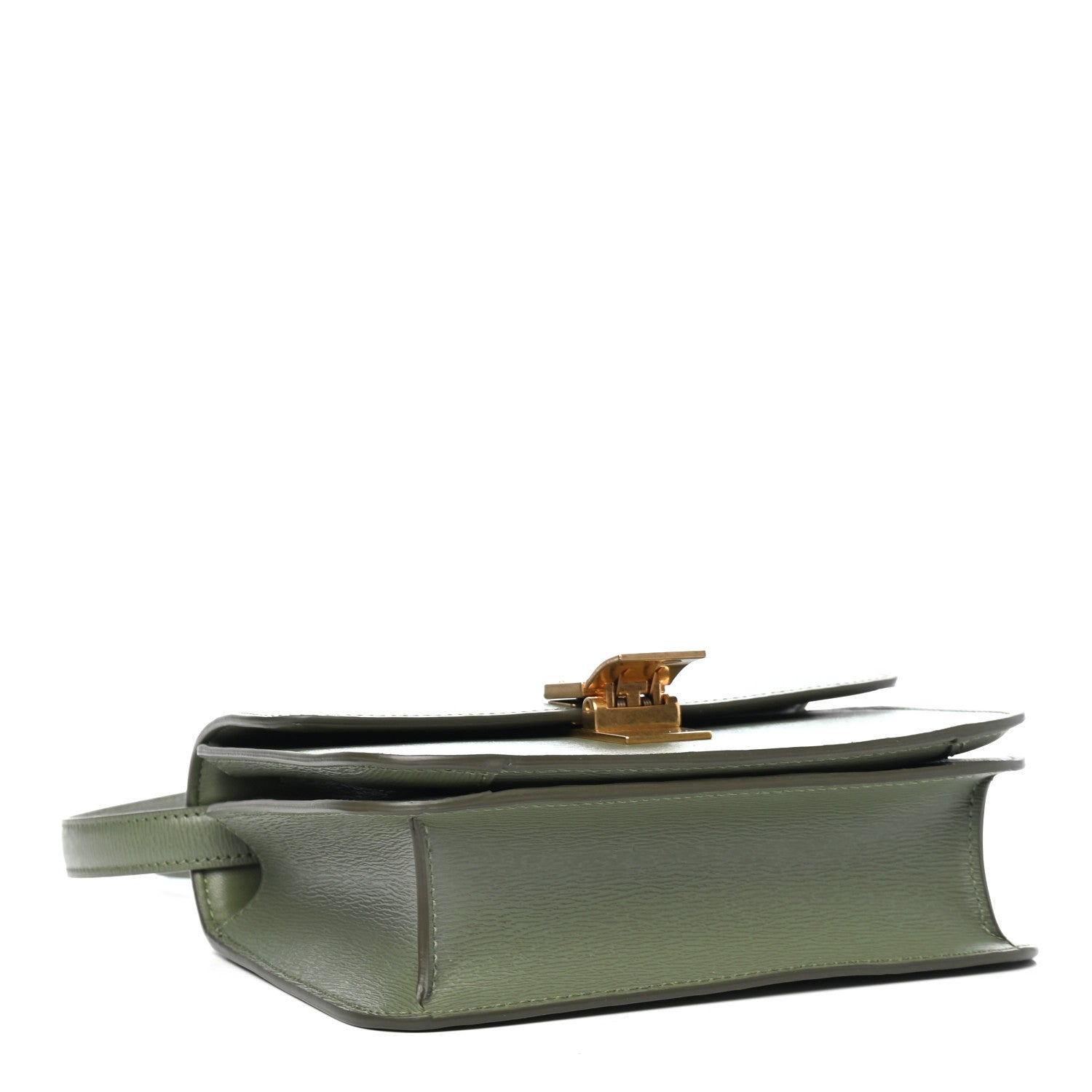 Celine Liege Calfskin Teen Classic Box Flap Bag Light Khaki 3 of 4