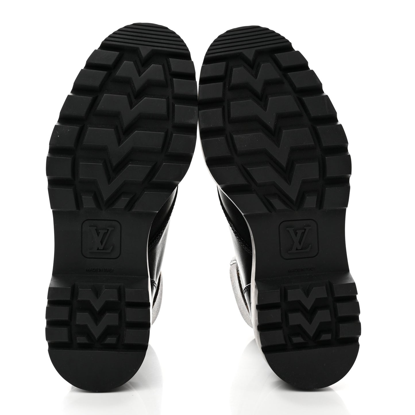Calfskin Monogram Territory Flat Ranger Boots 37 Black