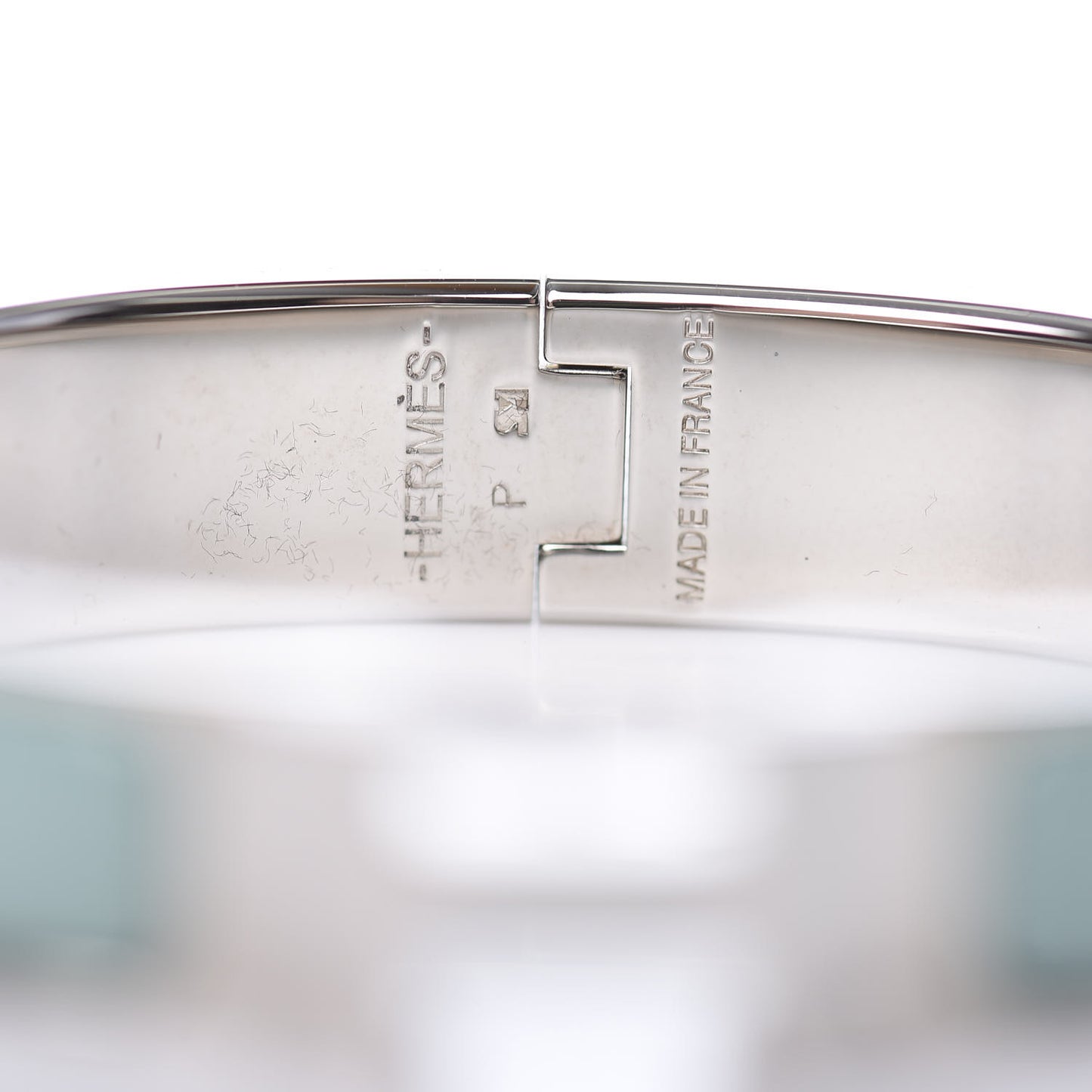 Enamel Narrow Clic Clac H Bracelet PM Lagon