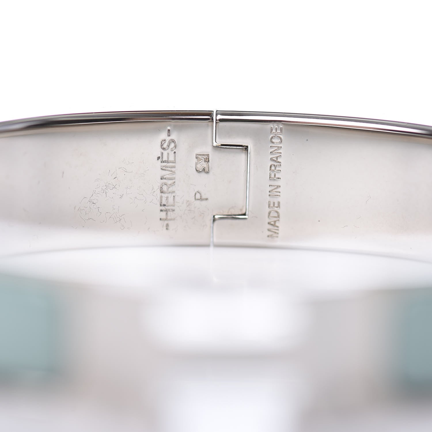 Hermes Enamel Narrow Clic Clac H Bracelet PM Lagon 4 of 5