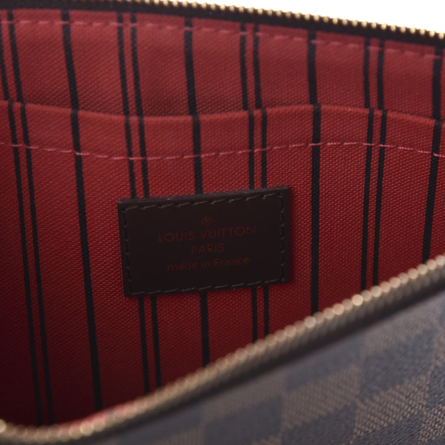 Louis Vuitton Damier Ebene Neverfull MM GM Pochette 8 of 10