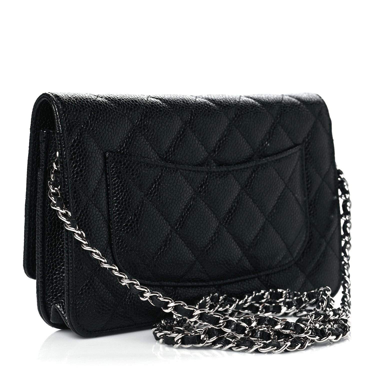 Chanel Caviar Quilted Wallet On Chain WOC Black 3 of 12