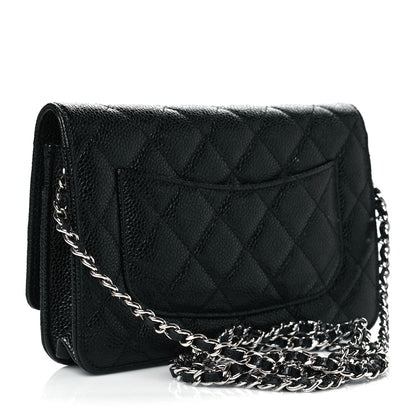 Chanel Caviar Quilted Wallet On Chain WOC Black 3 of 12