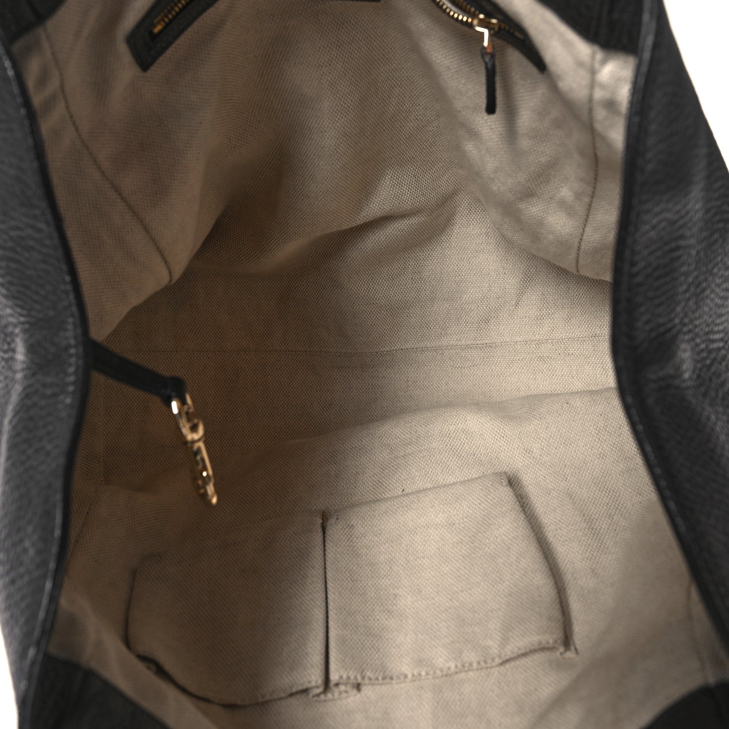 Gucci Pebbled Calfskin Medium Soho Shoulder Bag Black 5 of 11