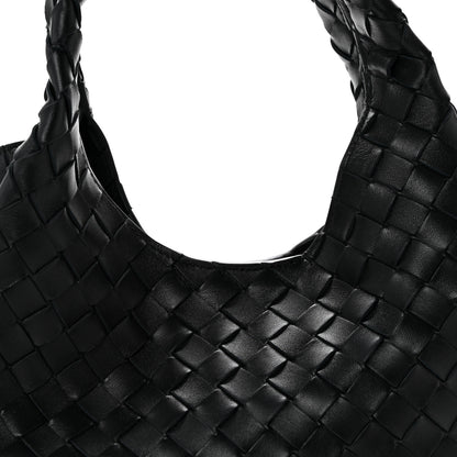Bottega Veneta Nappa Intrecciato Small Campana Shoulder Bag Black 8 of 11