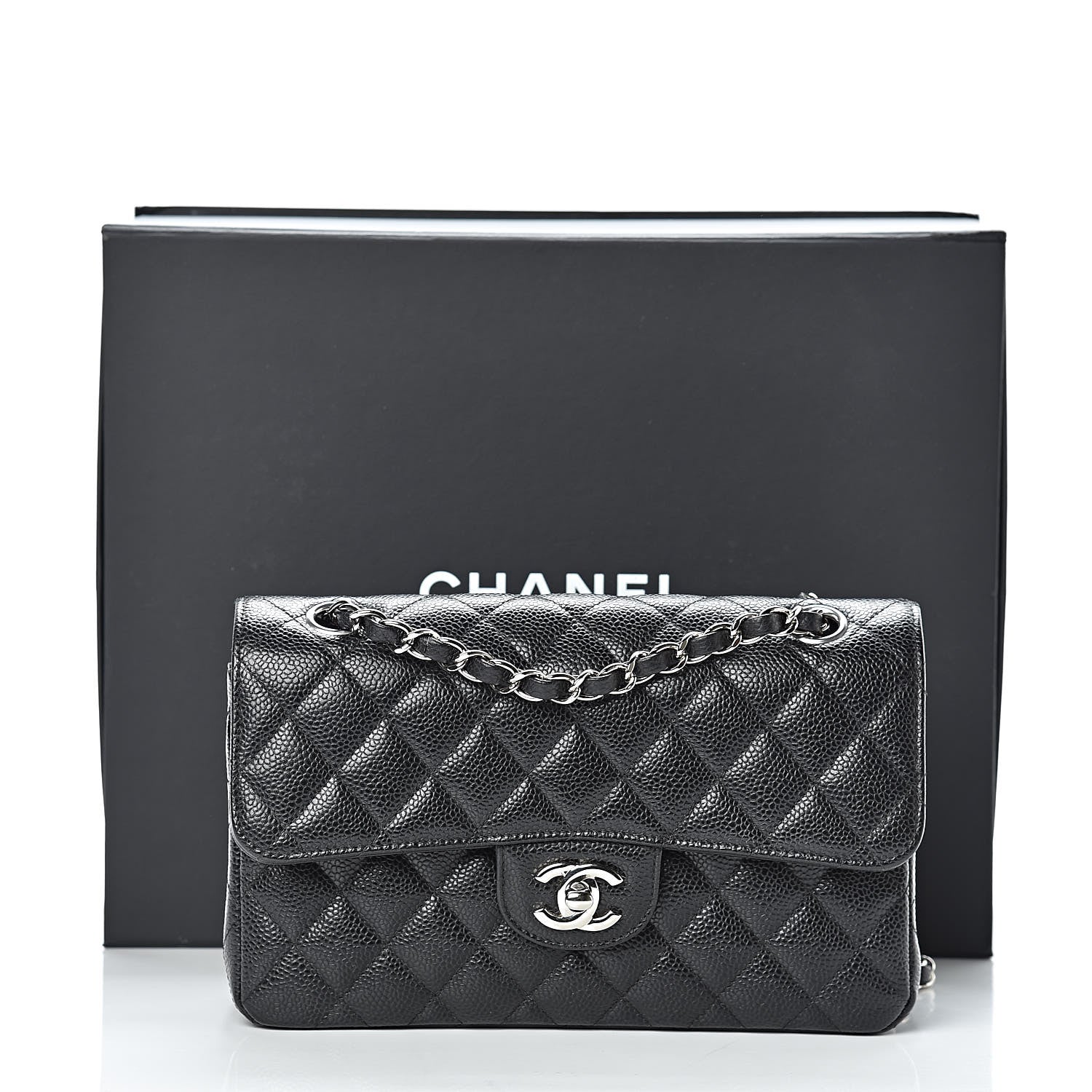 Chanel Caviar Quilted Small Double Flap Black 13 of 13