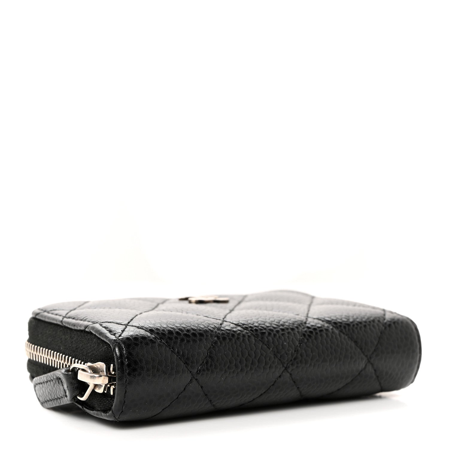 Chanel Caviar Quilted Zip Coin Purse Black 4 of 8