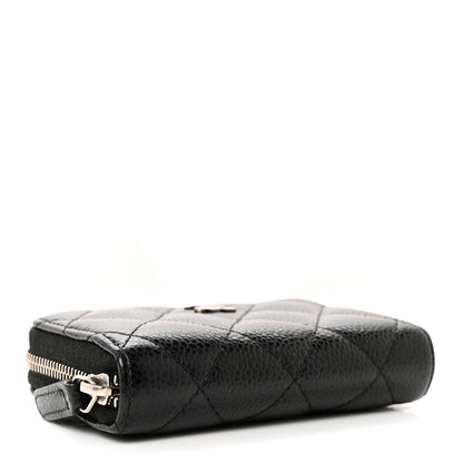 Chanel Caviar Quilted Zip Coin Purse Black 4 of 8