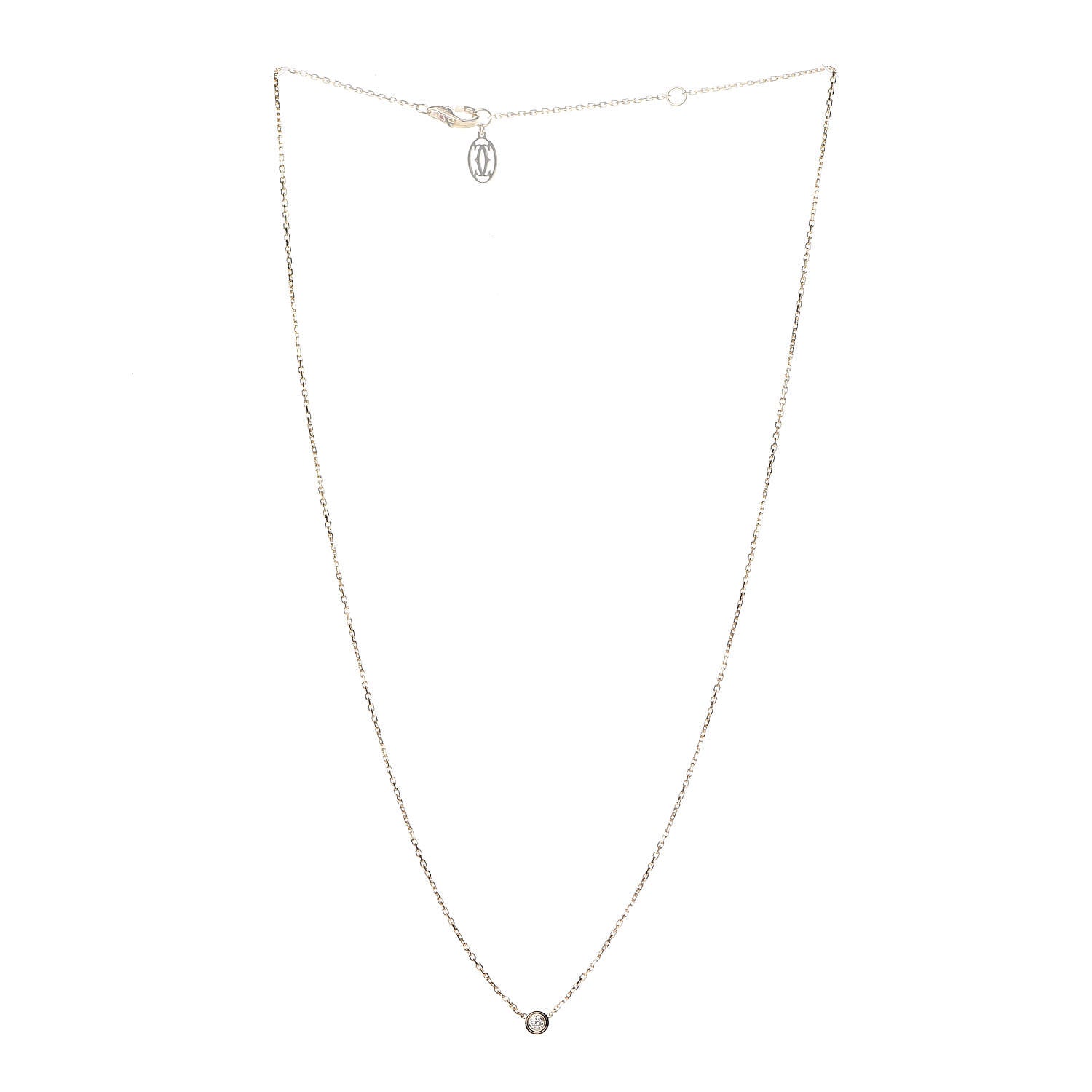 Cartier 18K Yellow Gold Diamond XS D'Amour Pendant Necklace 4 of 8