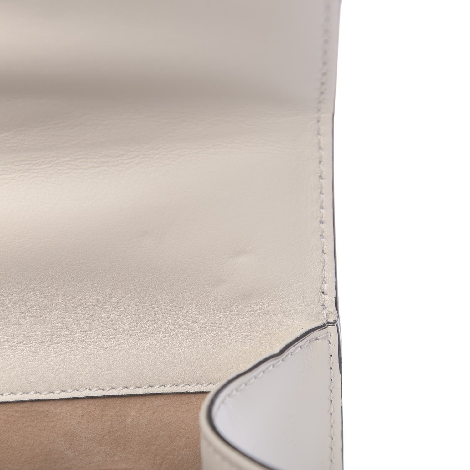 Gucci Calfskin Floral Embroidered Small Padlock Shoulder Bag White 10 of 12