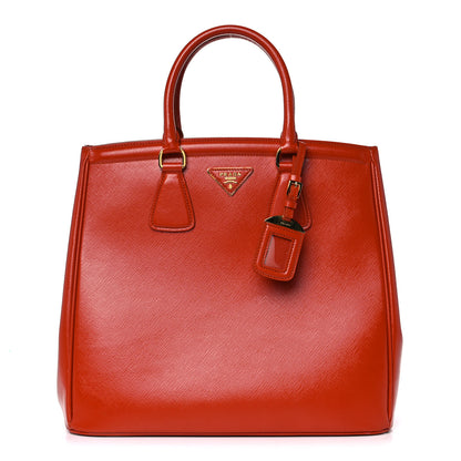 Prada Saffiano Vernice Parabole Tote Arancio 1 of 20