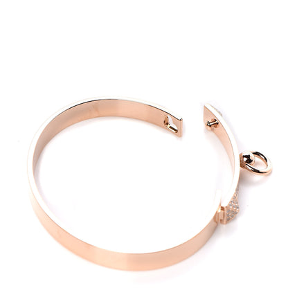 Hermes 18K Rose Gold Diamond PM Collier De Chien Pave Bracelet SH 4 of 5
