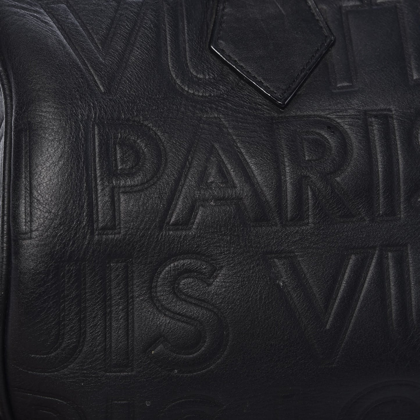 Calfskin Embossed Speedy Cube 30 Black