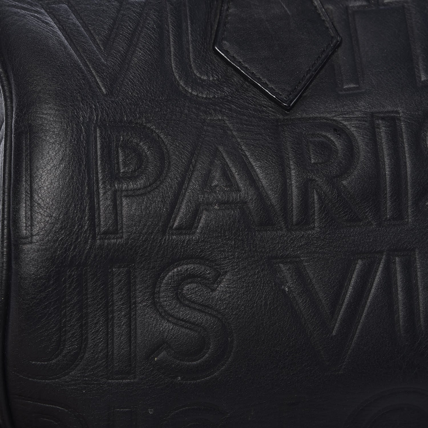 Louis Vuitton Calfskin Embossed Speedy Cube 30 Black 21 of 26