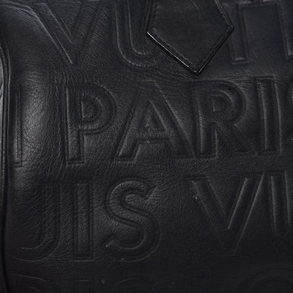 Louis Vuitton Calfskin Embossed Speedy Cube 30 Black 21 of 26