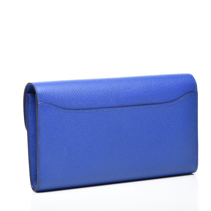 Hermes Epsom Constance Long Wallet Bleu Electrique 2 of 9