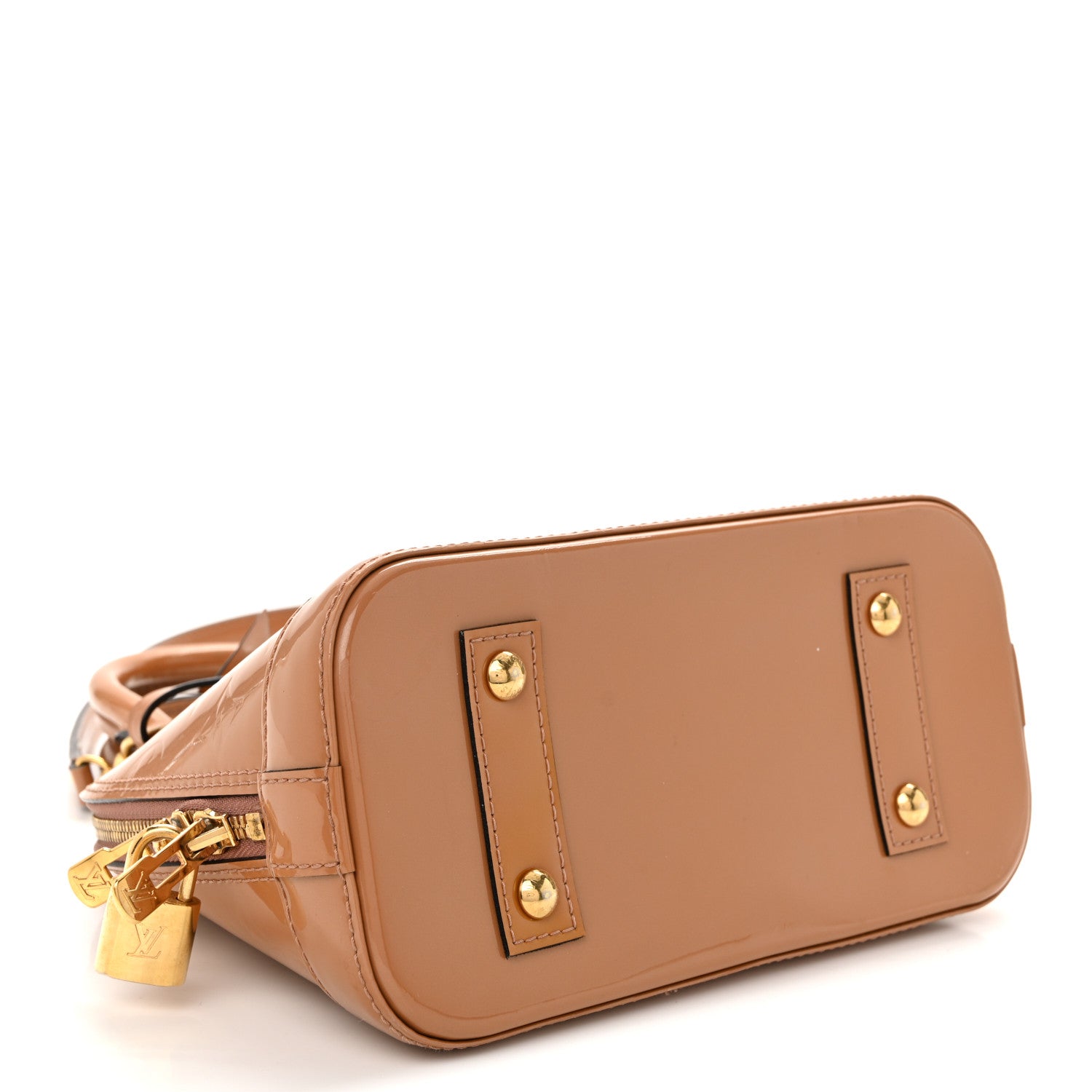 Louis Vuitton Vernis Alma BB Rose Velours 4 of 9