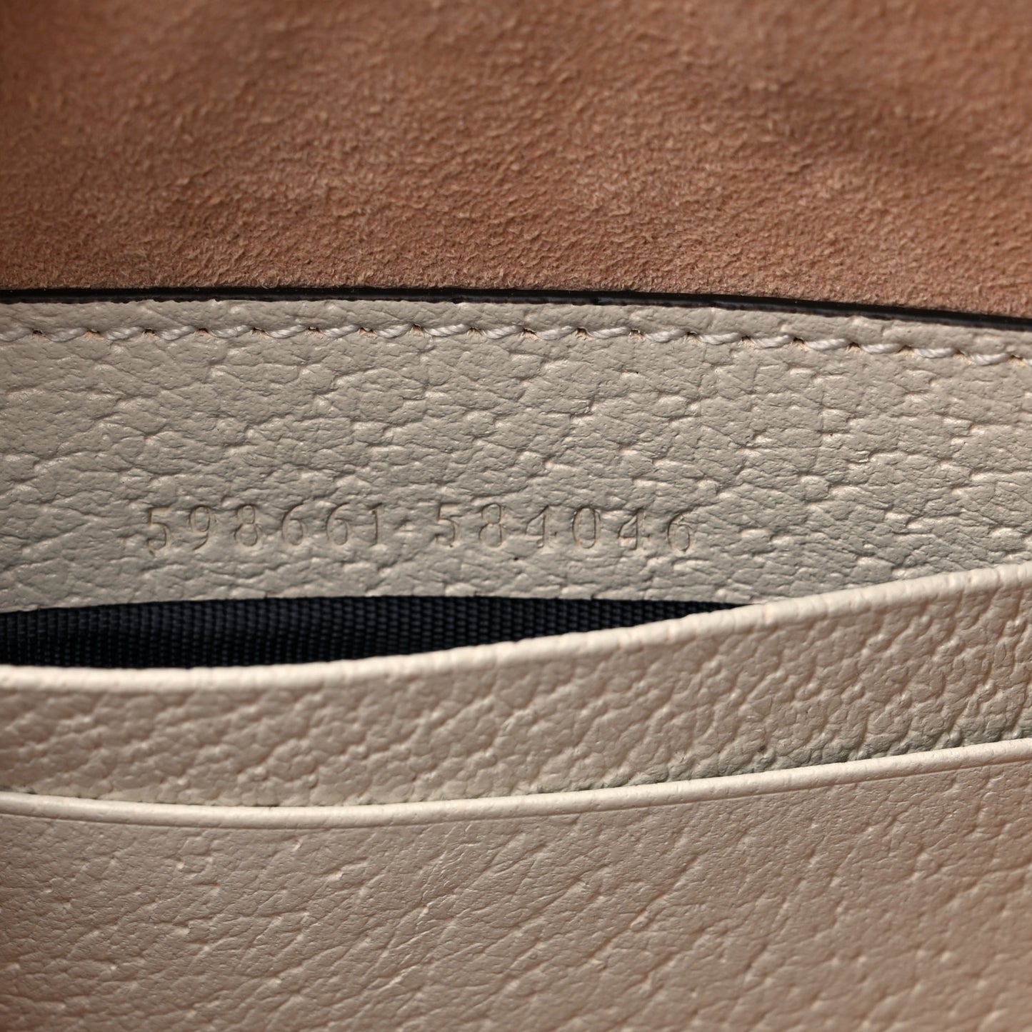 Textured Calfskin Web Mini Ophidia Round Backpack Mystic White