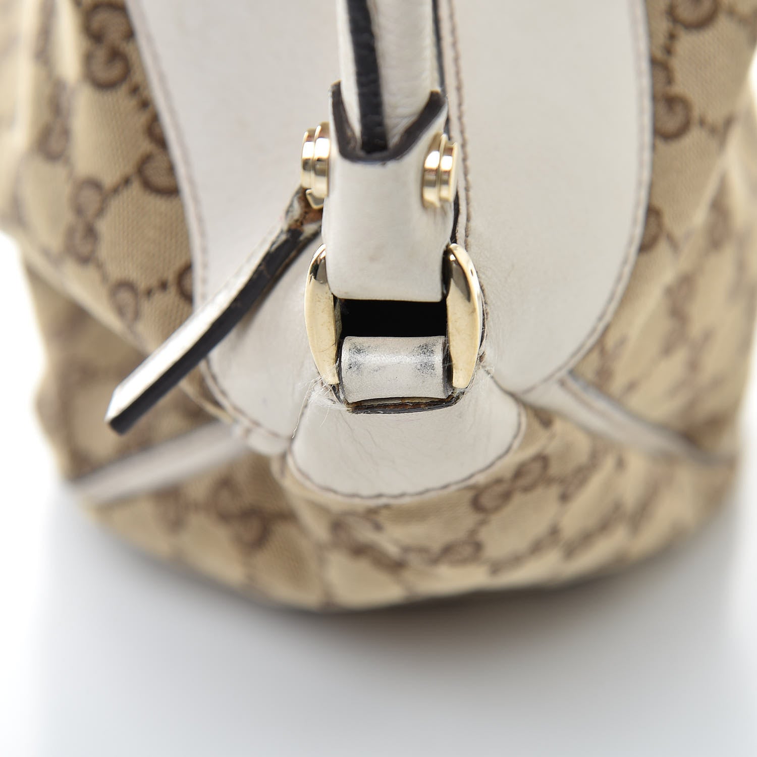 Gucci Monogram Large D Gold Hobo Off White 17 of 20