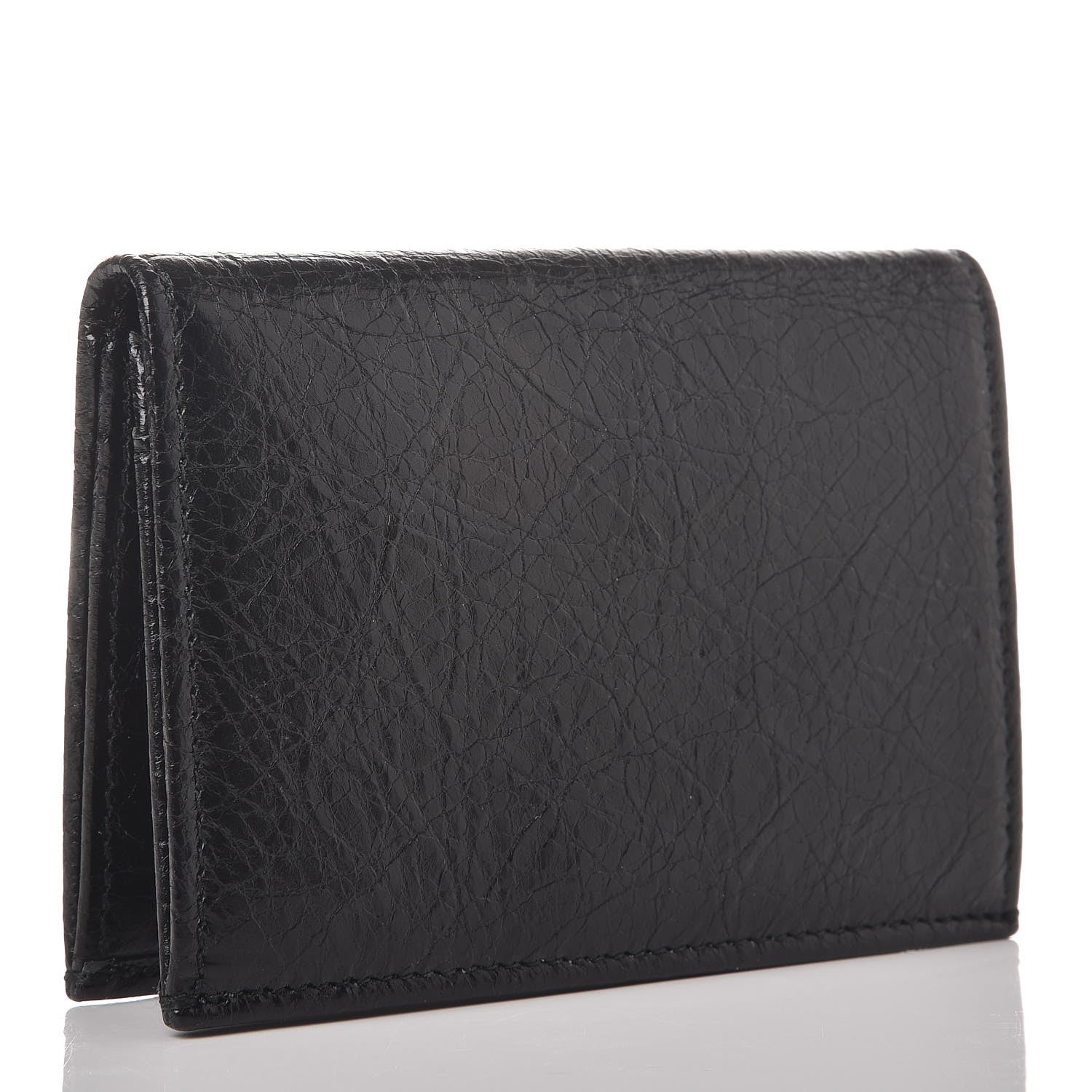 Balenciaga Agneau Giant 12 Silver Hardware Card Case Black 3 of 8