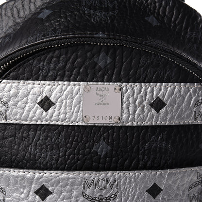 MCM Visetos Spot Medium Sling Bag Black Silver 8 of 10