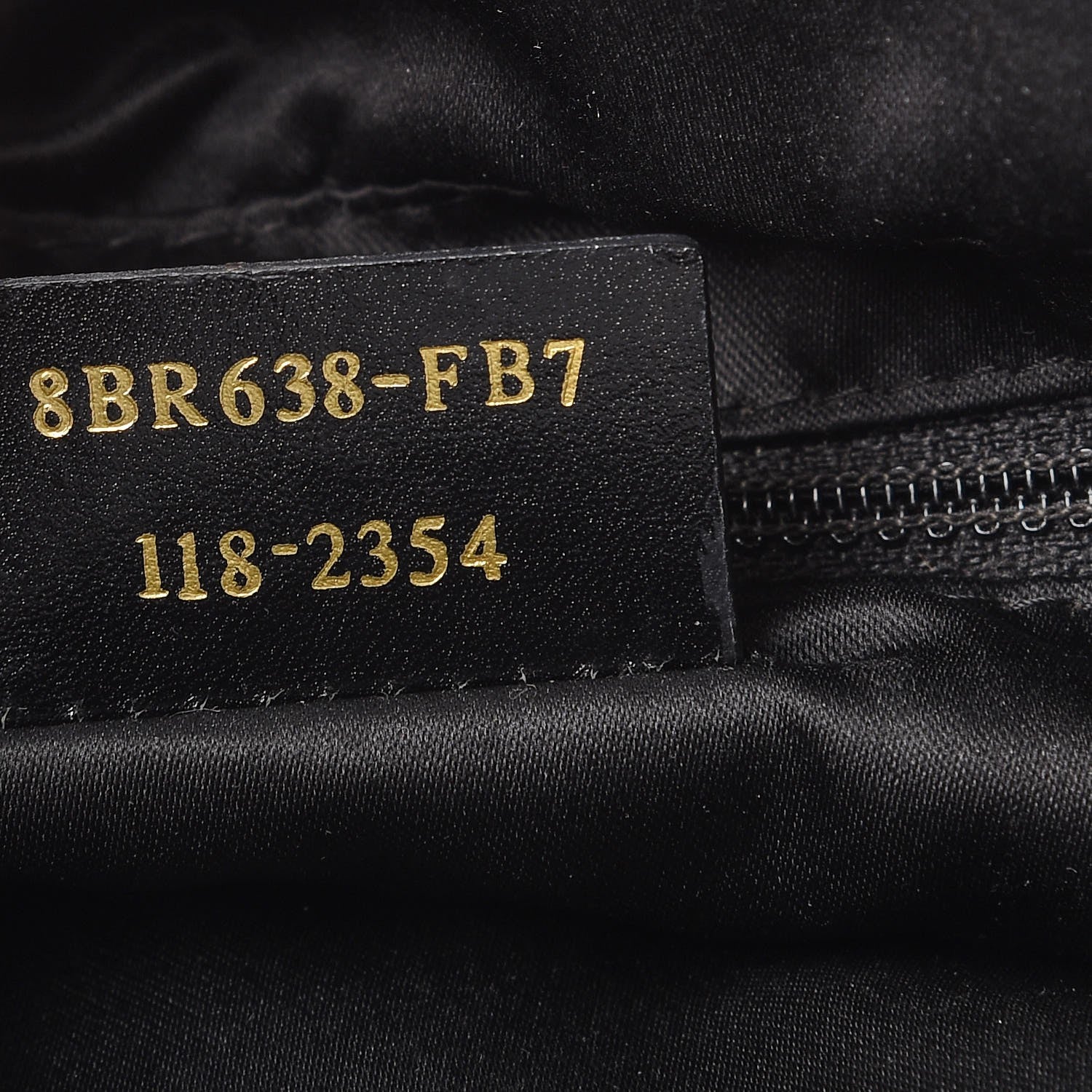Fendi Vitello Savana Big Mama Baguette Black Tartaruga Natural 7 of 16