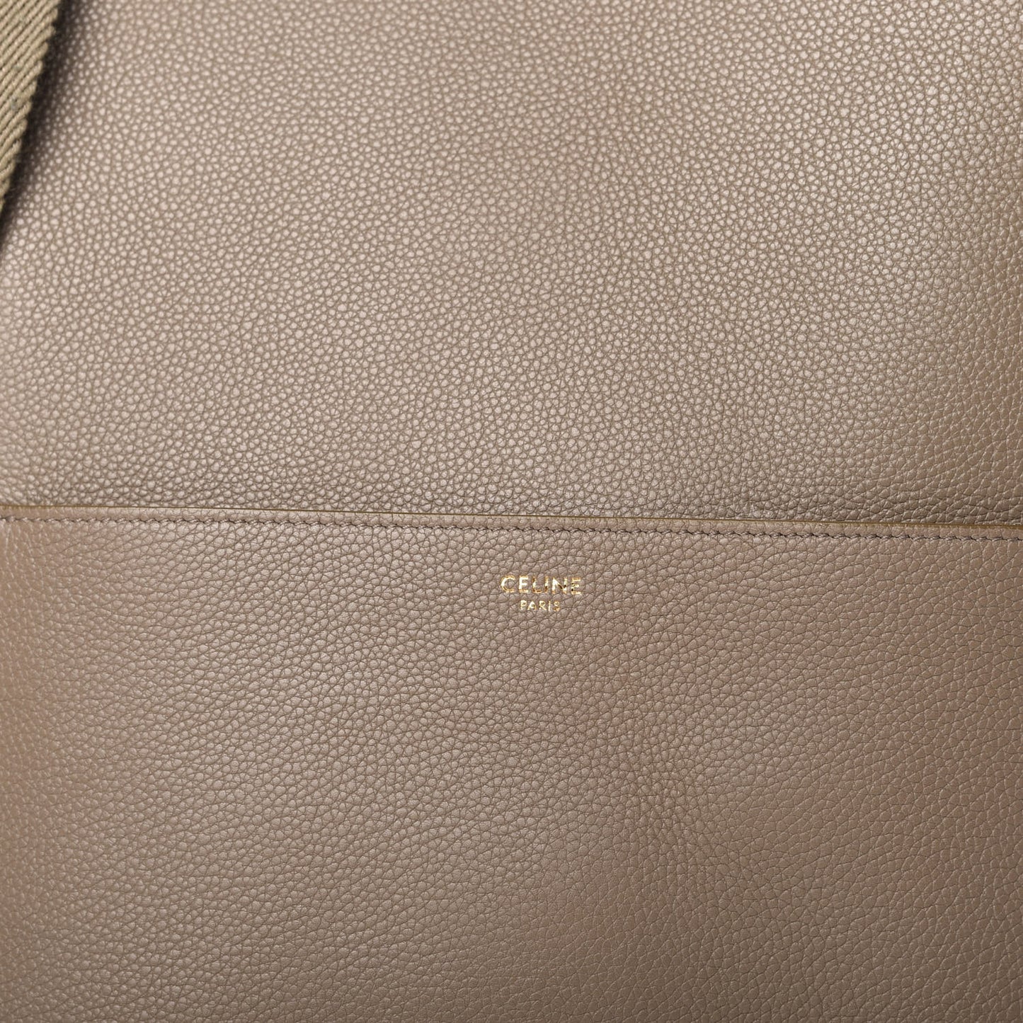 Soft Grained Calfskin Sangle Bucket Bag Taupe