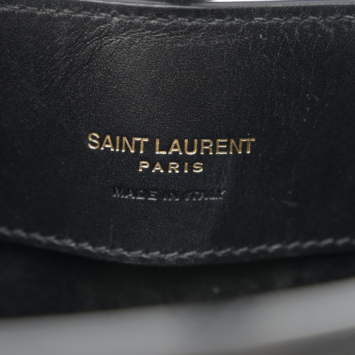 Saint Laurent Shiny Calfskin Le 37 Mini Bucket Bag Black 6 of 9