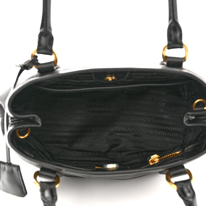 Prada Tessuto Nylon Soft Calf Small Tote Black 5 of 10