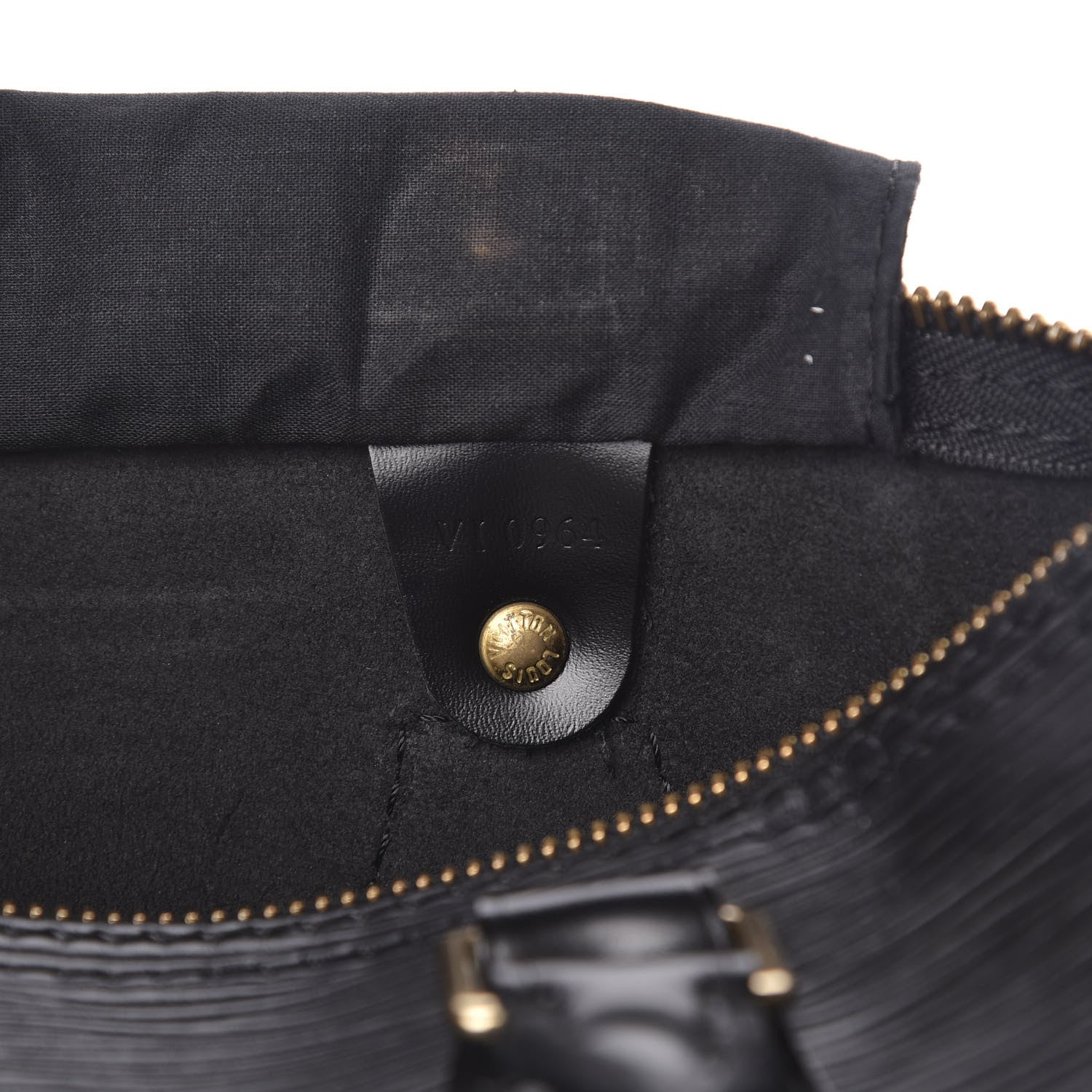 Louis Vuitton Epi Speedy 25 Black 7 of 10