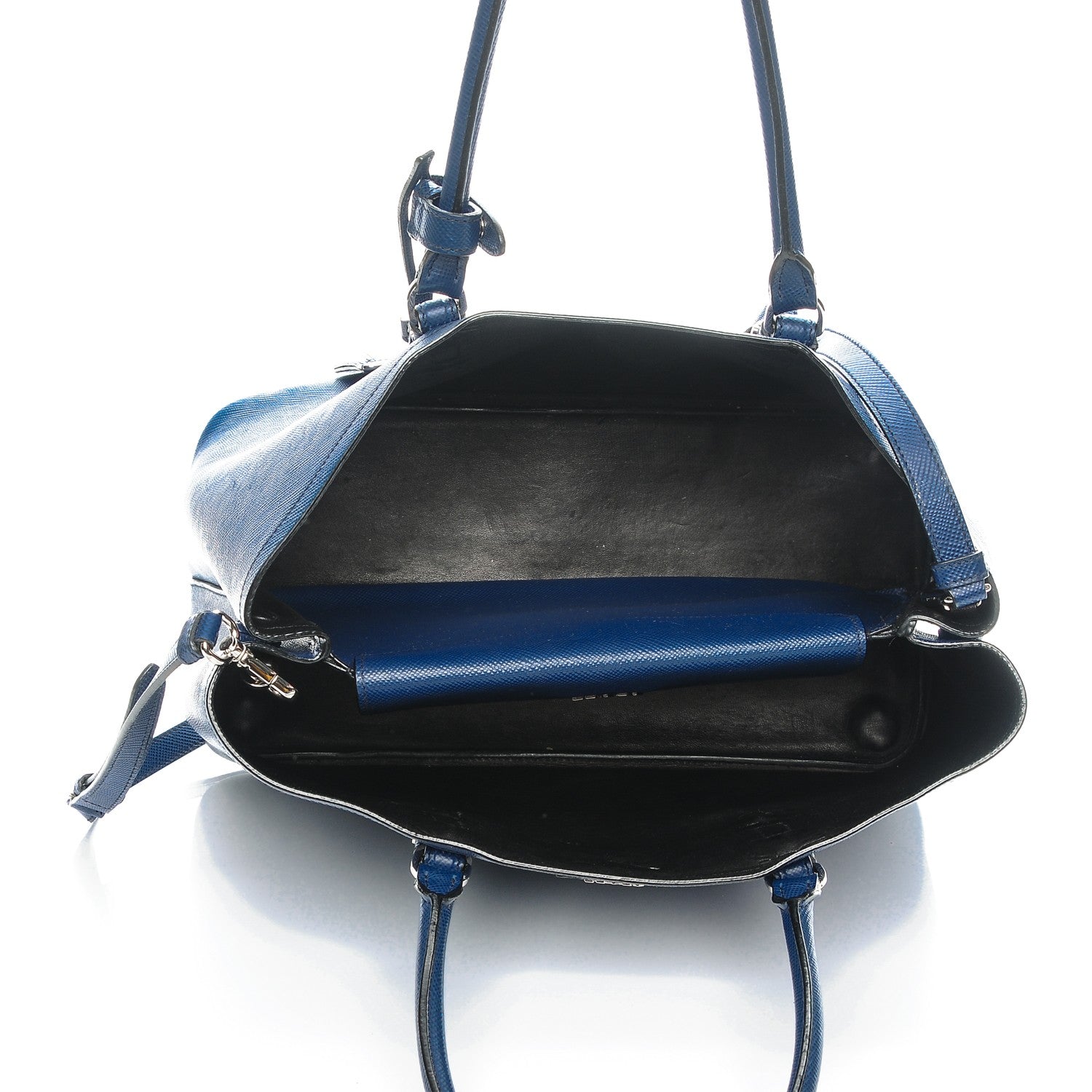Prada Saffiano Cuir Medium Double Handle Tote Inchiostro 5 of 9