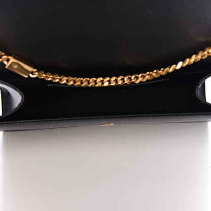 Saint Laurent Grain De Poudre Medium Classic Monogram Kate Satchel Black 5 of 9