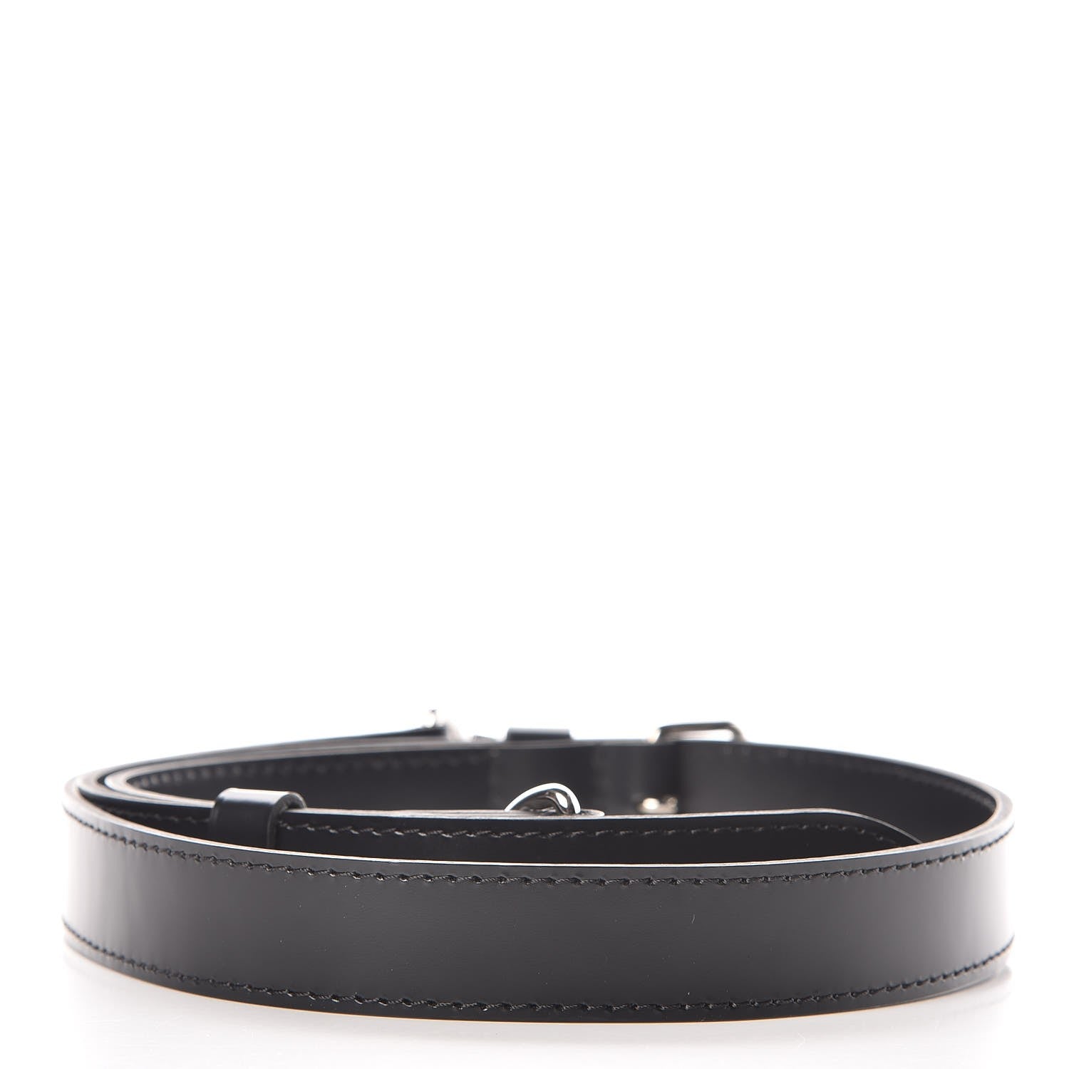 Louis Vuitton Calfskin 25mm Adjustable Shoulder Strap Black 3 of 3