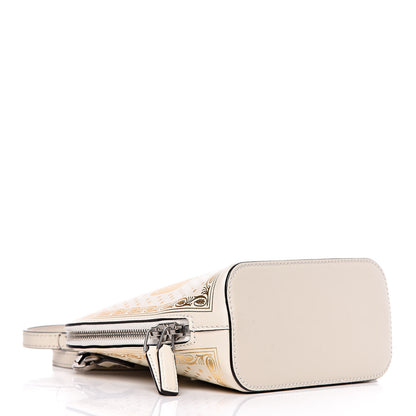 Gucci X SEGA Calfskin GUCCY Stars Mini Dome Shoulder Bag Mystic White Gold 4 of 9